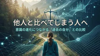 他人と比べてしまう人へ｜意識の進化につながる「過去の自分」との比較 アイキャッチ画像